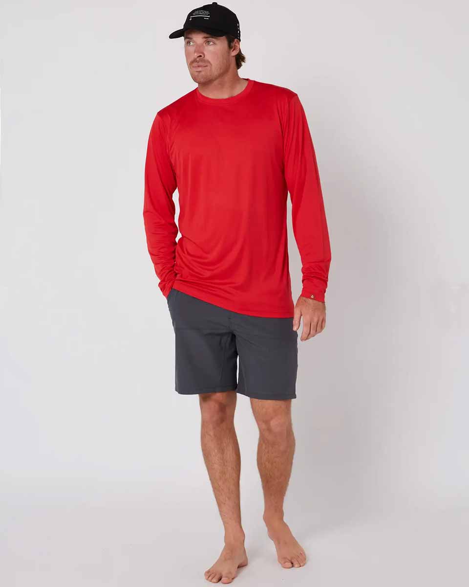 Follow Sun Tee L/S – Dirty Red