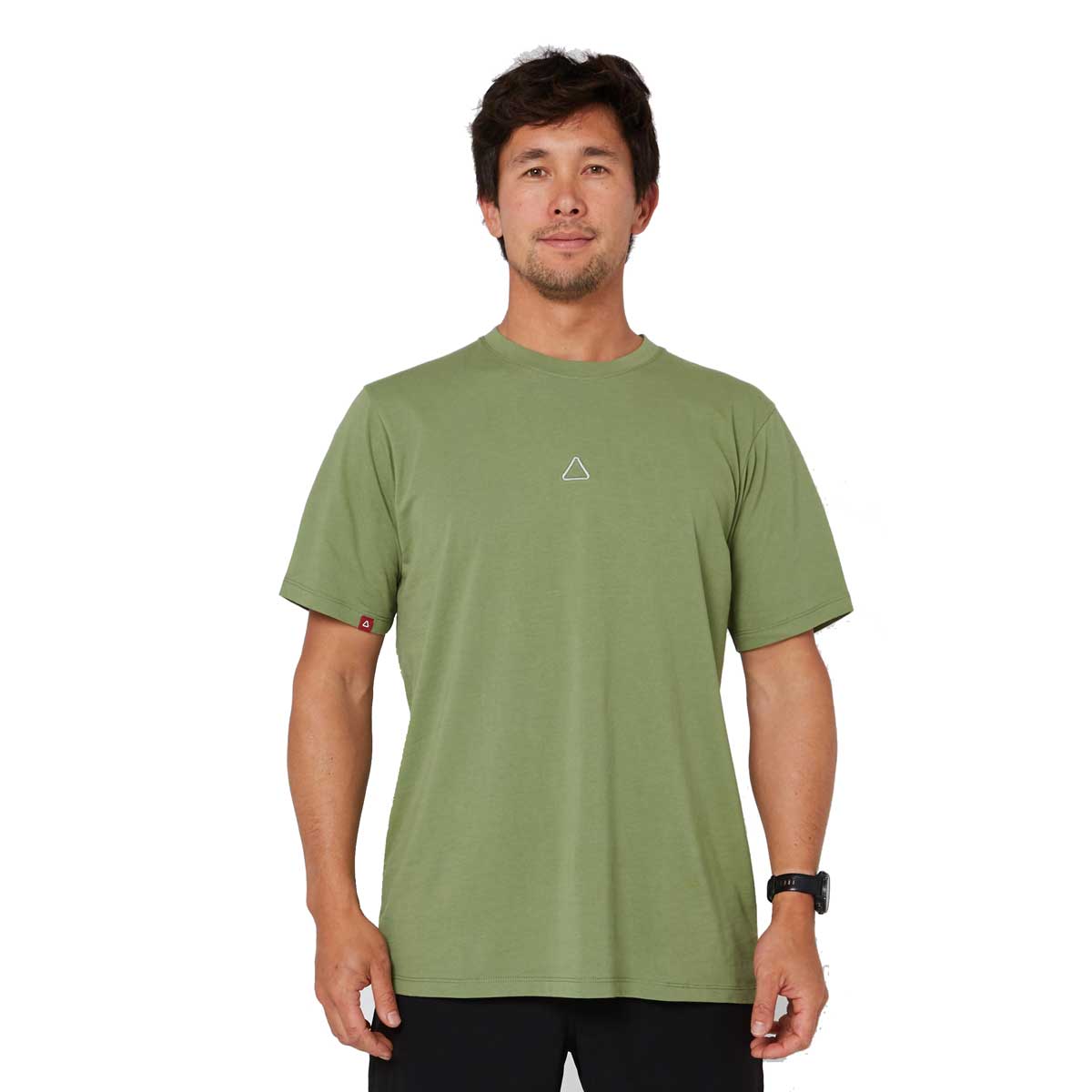 Follow Stitched Tee – Olive