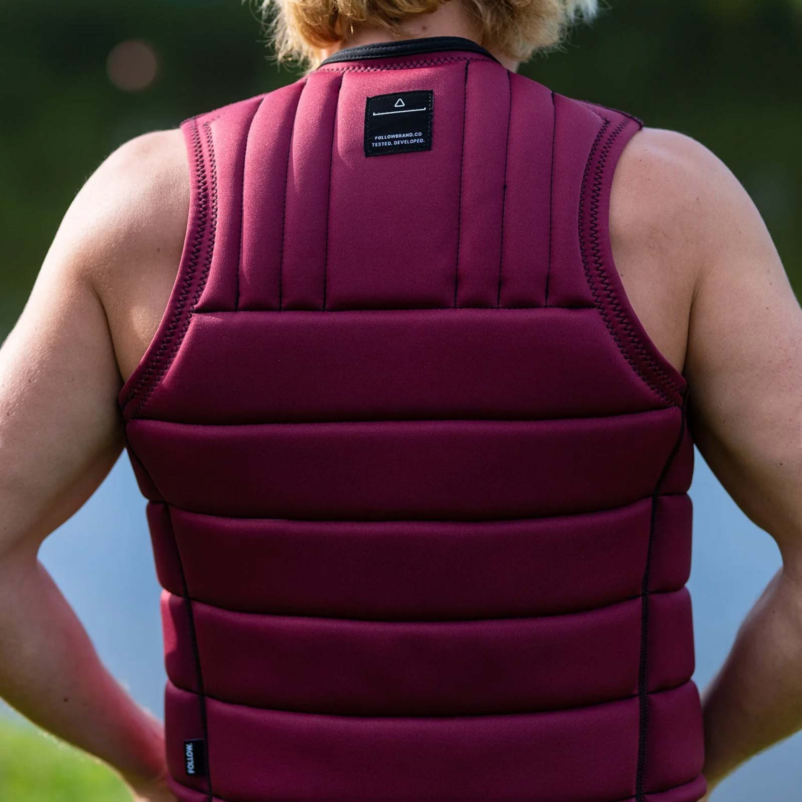 Vīriešu veste veikbordam Follow Total – Maroon