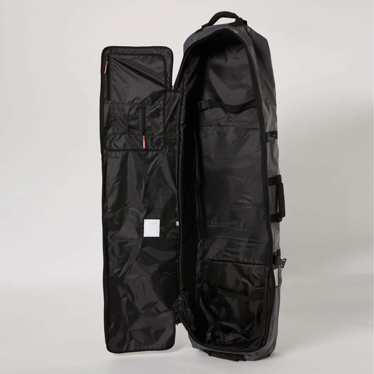 Ceļojuma dēļu soma ar riteņiem Follow Life Board Travel Bag – gaiši pelēka