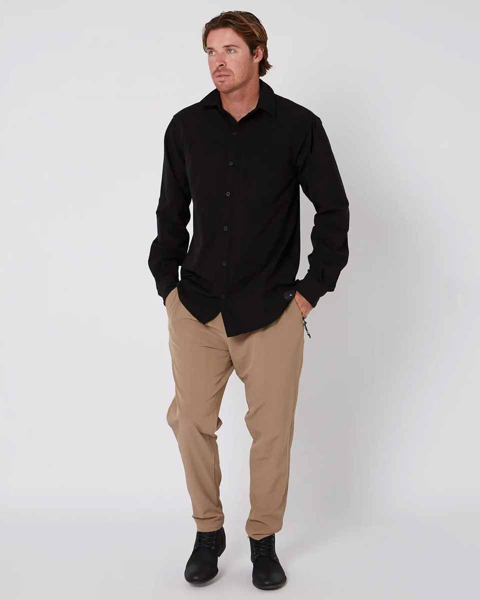 Follow Sun Shirt L/S – Black