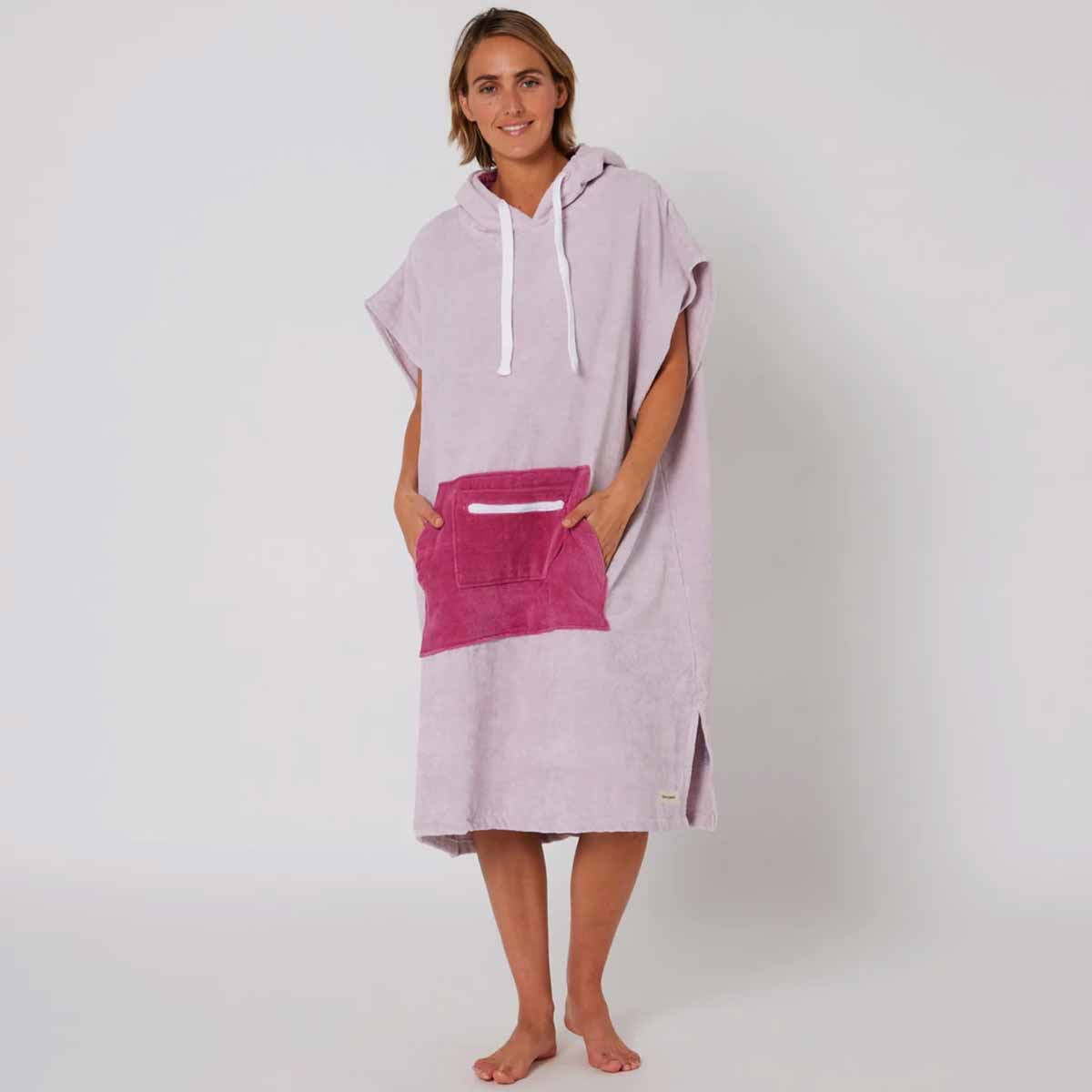 Ocean & Earth Ladies Day Dream Hooded Poncho – Lavender
