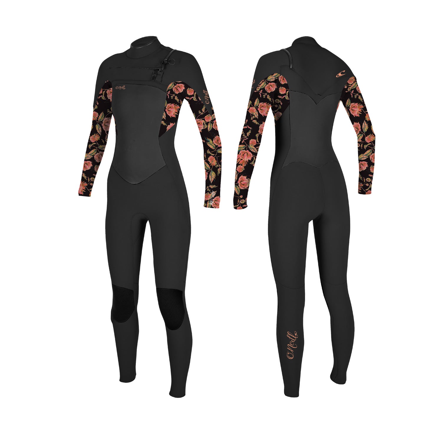 O'Neill Girls Epic CZ full 5/4 mm Wetsuit – Black/Flo GF5