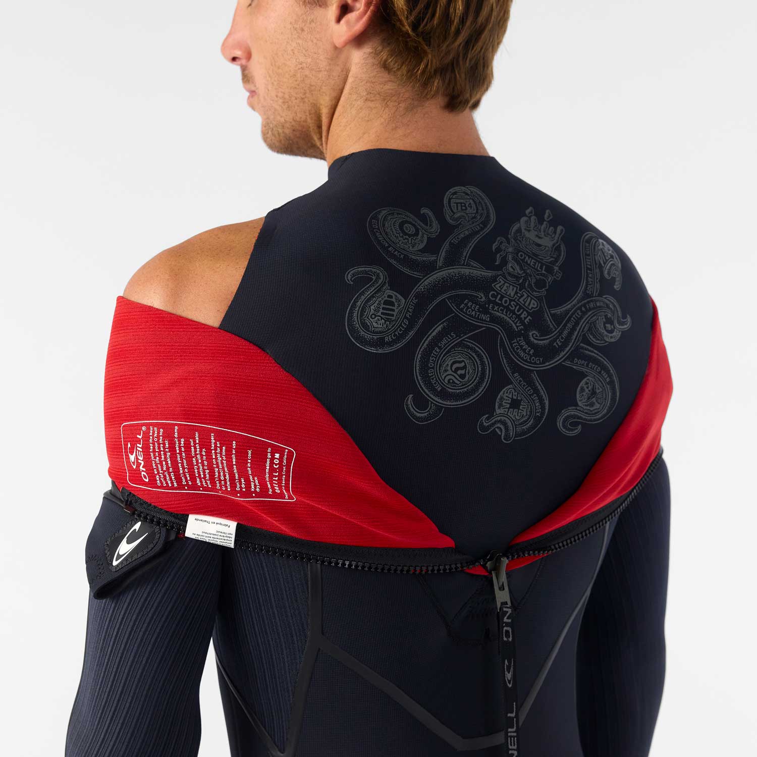 O'Neill Hyperfreak Fire 5/4+ mm Back Zip hidrotērps – Melns A00