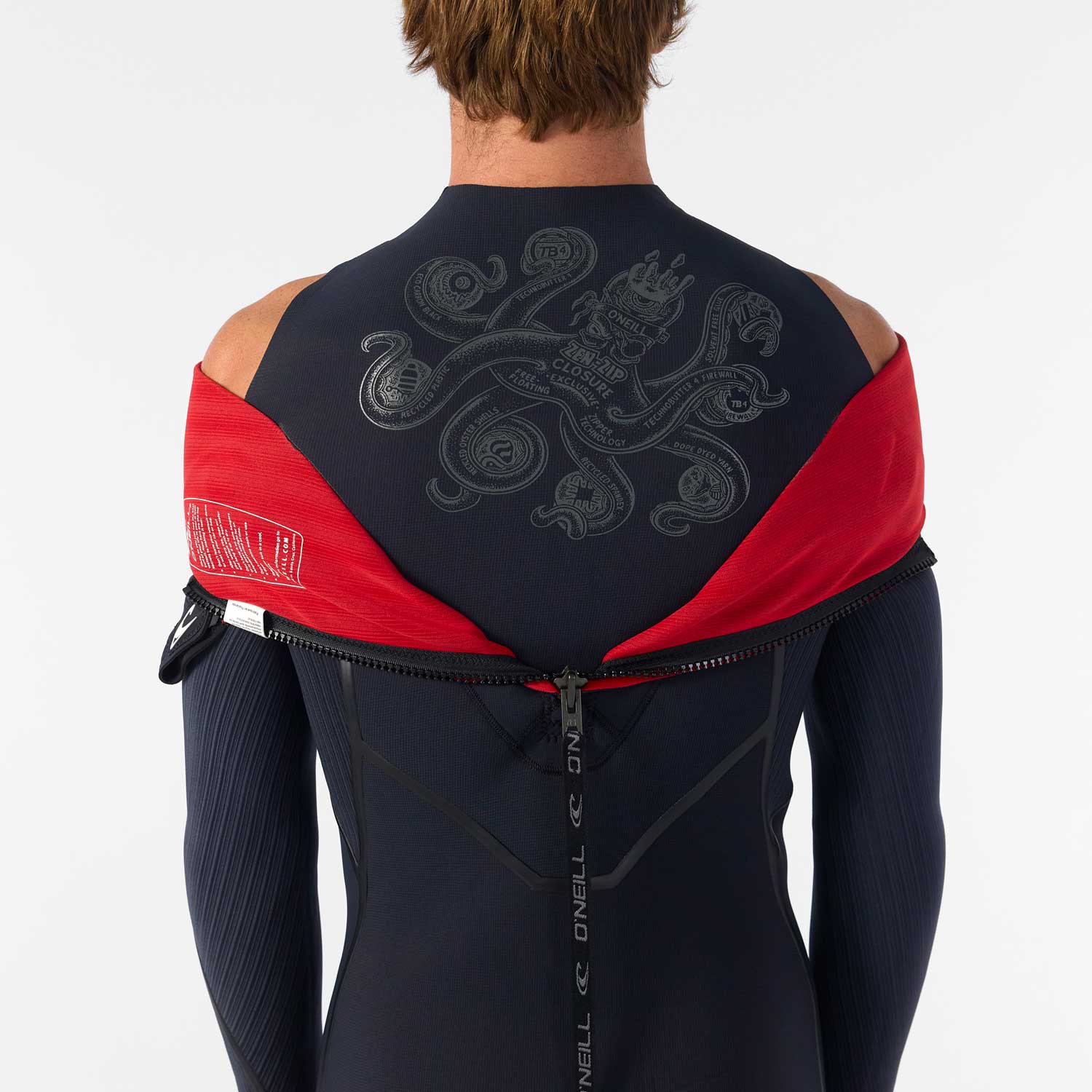 O'Neill Hyperfreak Fire 5/4+ mm Back Zip hidrotērps – Melns A00