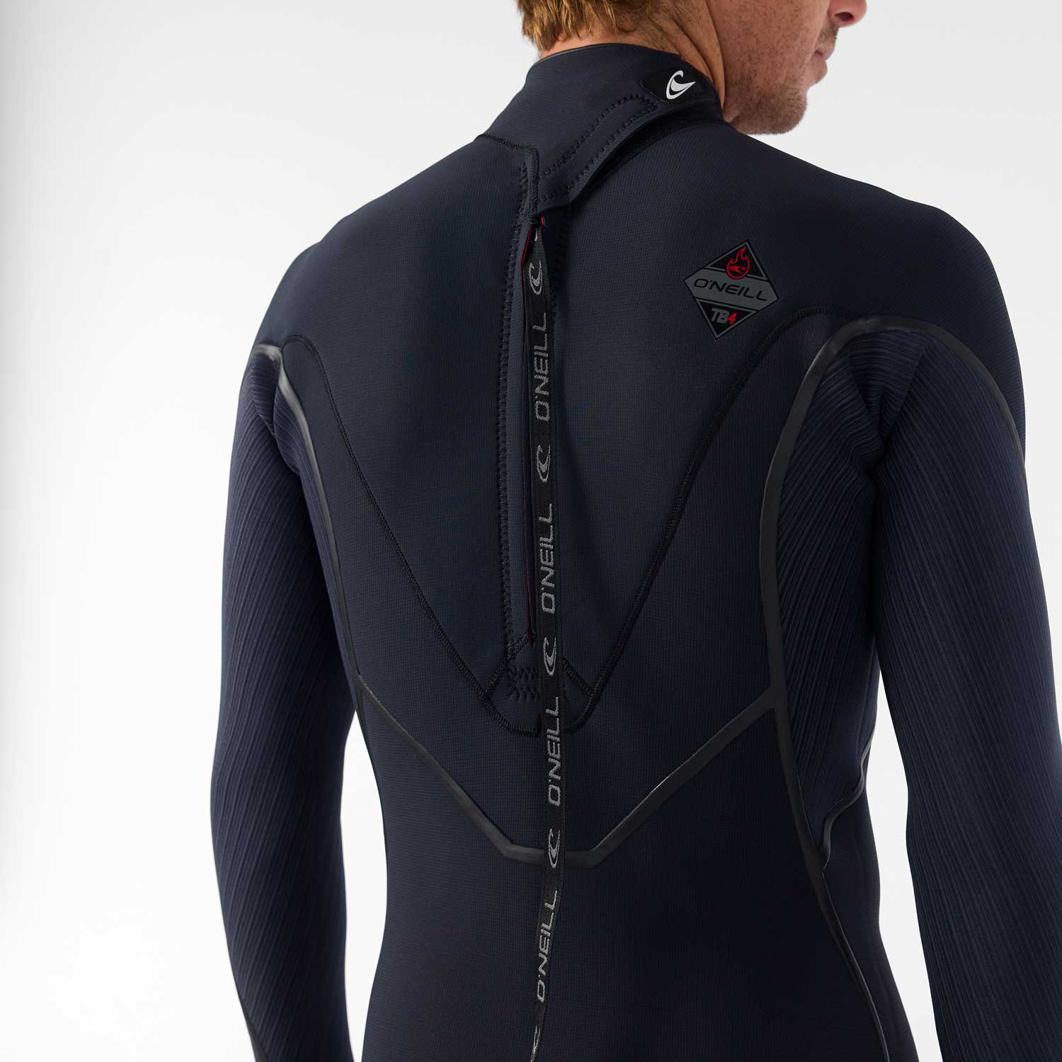 O'Neill Hyperfreak Fire 5/4+ mm Back Zip hidrotērps – Melns A00