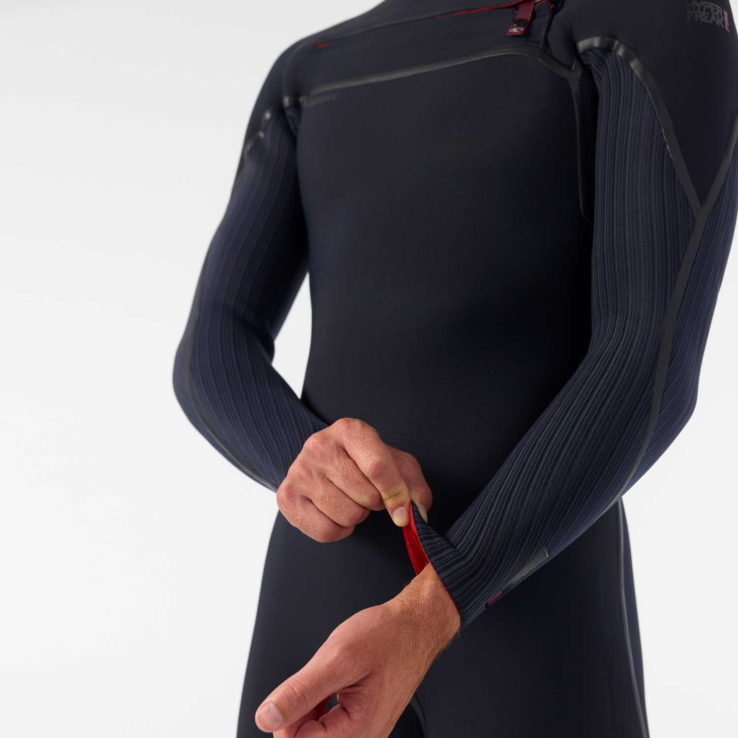 O'Neill Hyperfreak Fire 5/4+ mm Chest Zip hidrotērps – Melns A00
