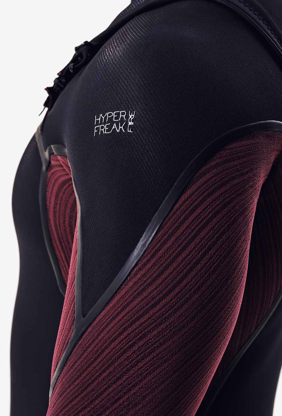 Wetsuit O'Neill Hyperfreak Fire 5/4+ mm Chest Zip – Black A00
