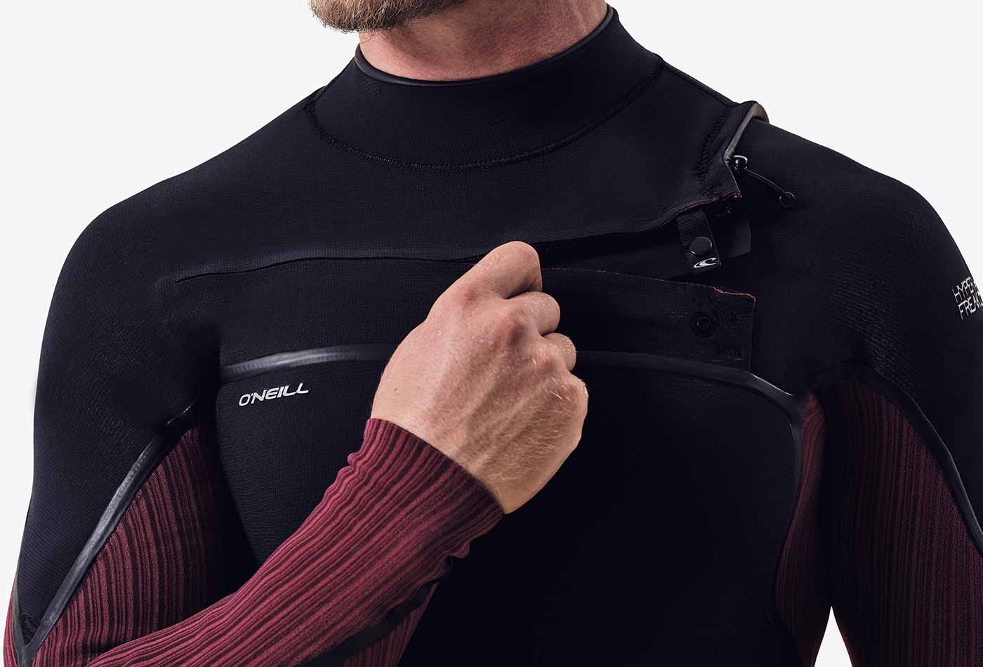 Wetsuit O'Neill Hyperfreak Fire 4/3+ mm Chest Zip – Carbon IA7
