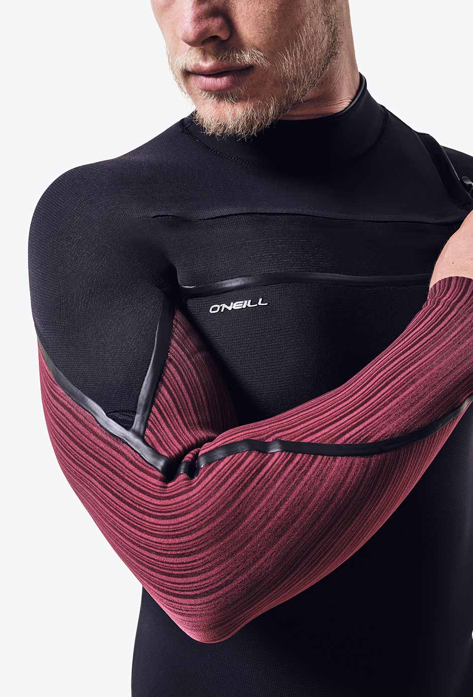 Wetsuit O'Neill Hyperfreak Fire 5/4+ mm Chest Zip – Dark Red F96