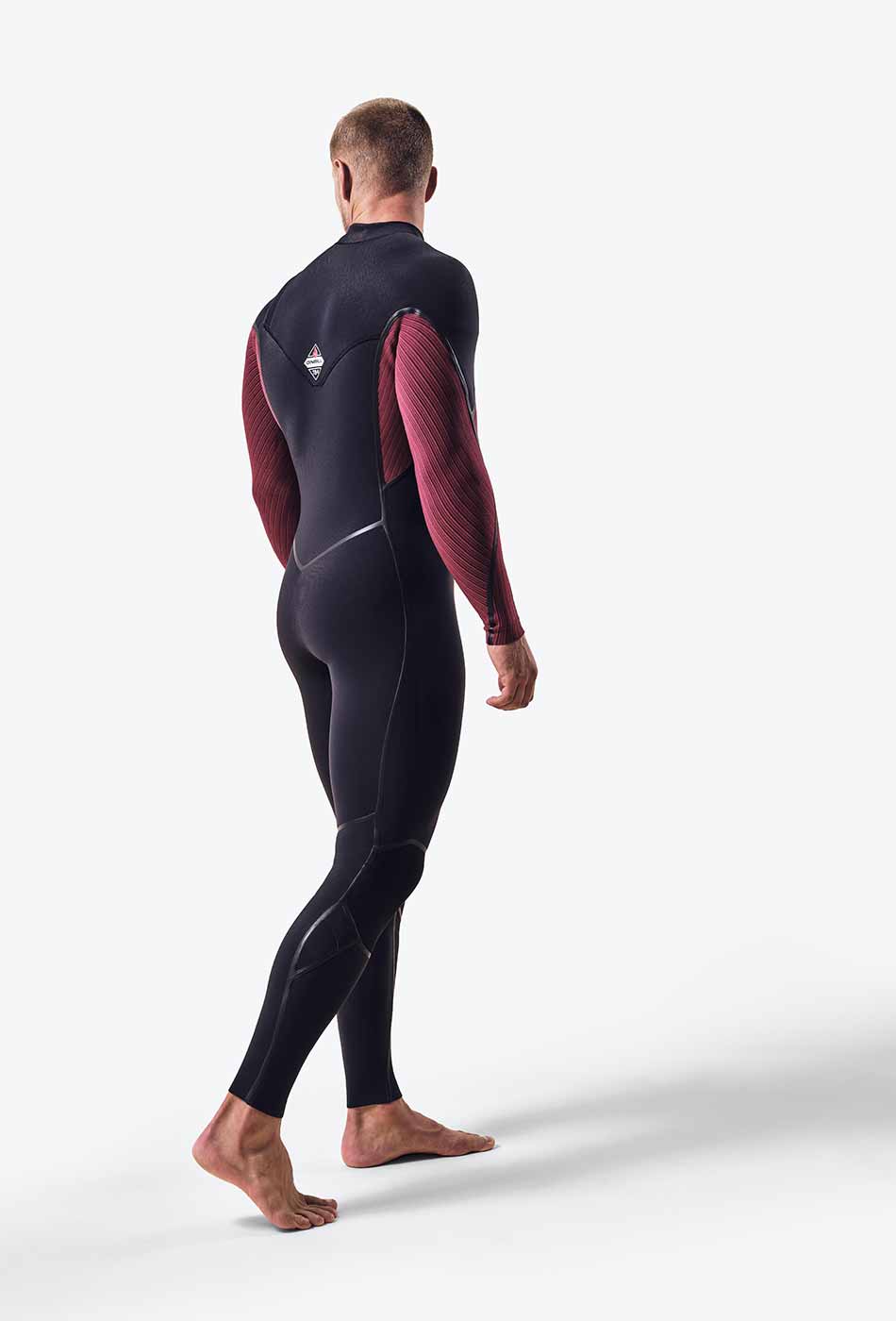 Wetsuit O'Neill Hyperfreak Fire 5/4+ mm Chest Zip – Dark Red F96
