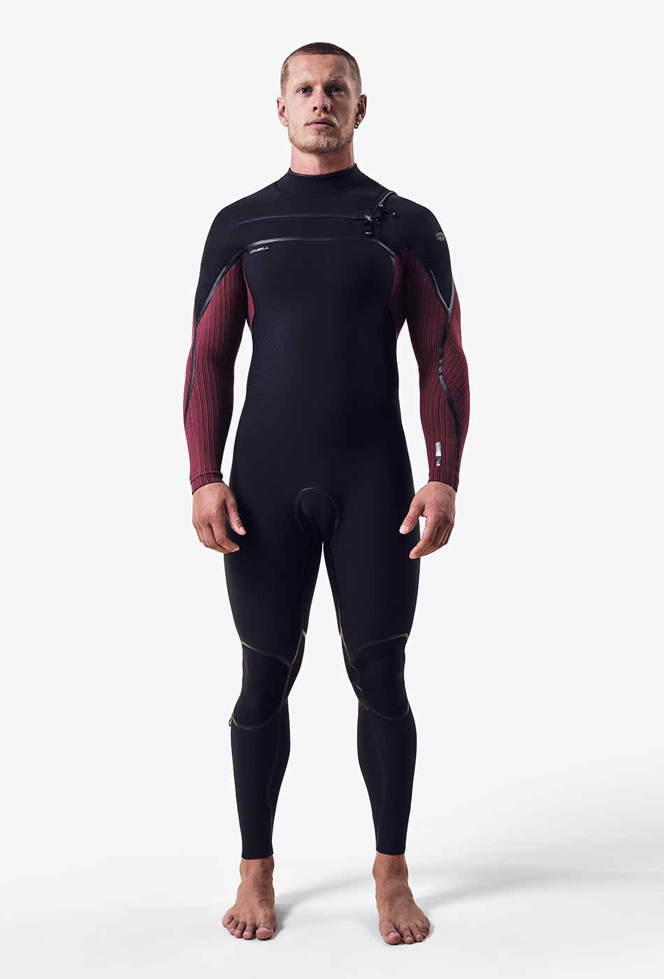 Wetsuit O'Neill Hyperfreak Fire 5/4+ mm Chest Zip – Dark Red F96
