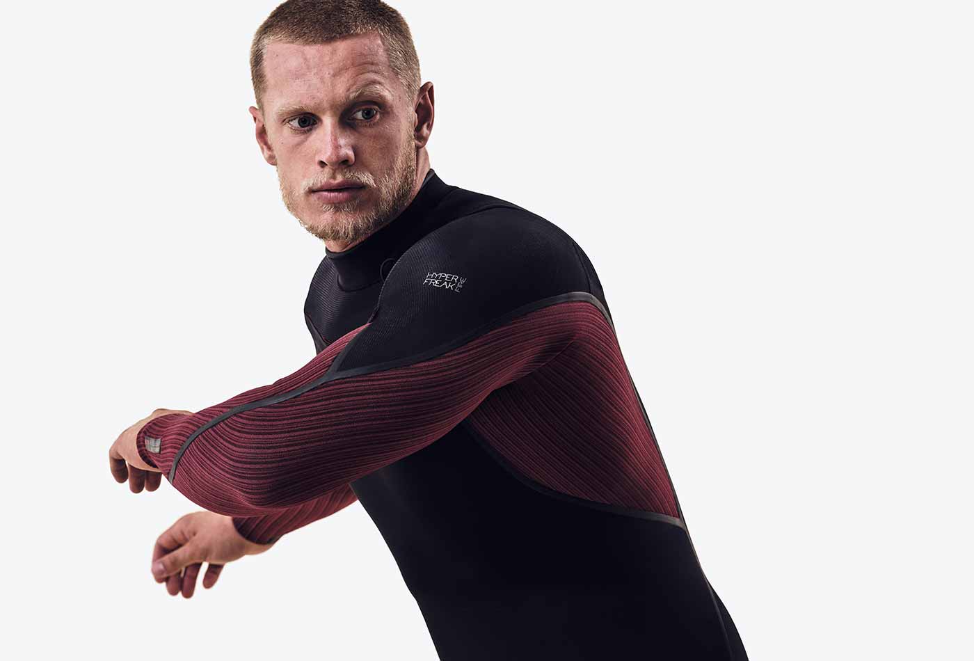 Wetsuit O'Neill Hyperfreak Fire 5/4+ mm Chest Zip – Black A00