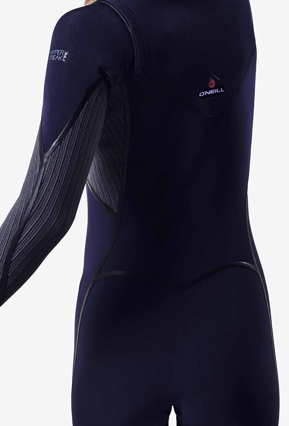 Wetsuit O'Neill WMS Hyperfreak Fire 5/4+ mm Chest Zip – Navy/Shade HR3