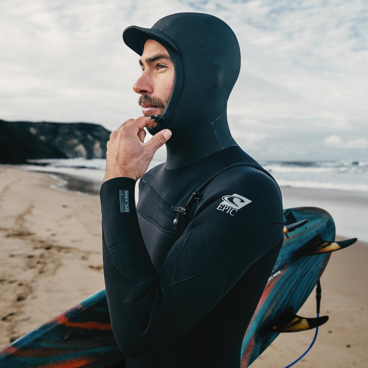 Hidrotērps ar kapuci O'Neill Epic 6/5/4 mm Chest Zip W/Hood