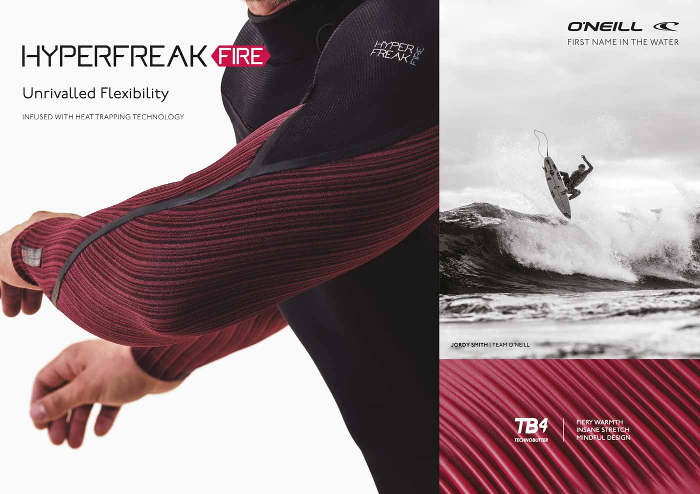 Wetsuit O'Neill Hyperfreak Fire 5/4+ mm Chest Zip – Black A00