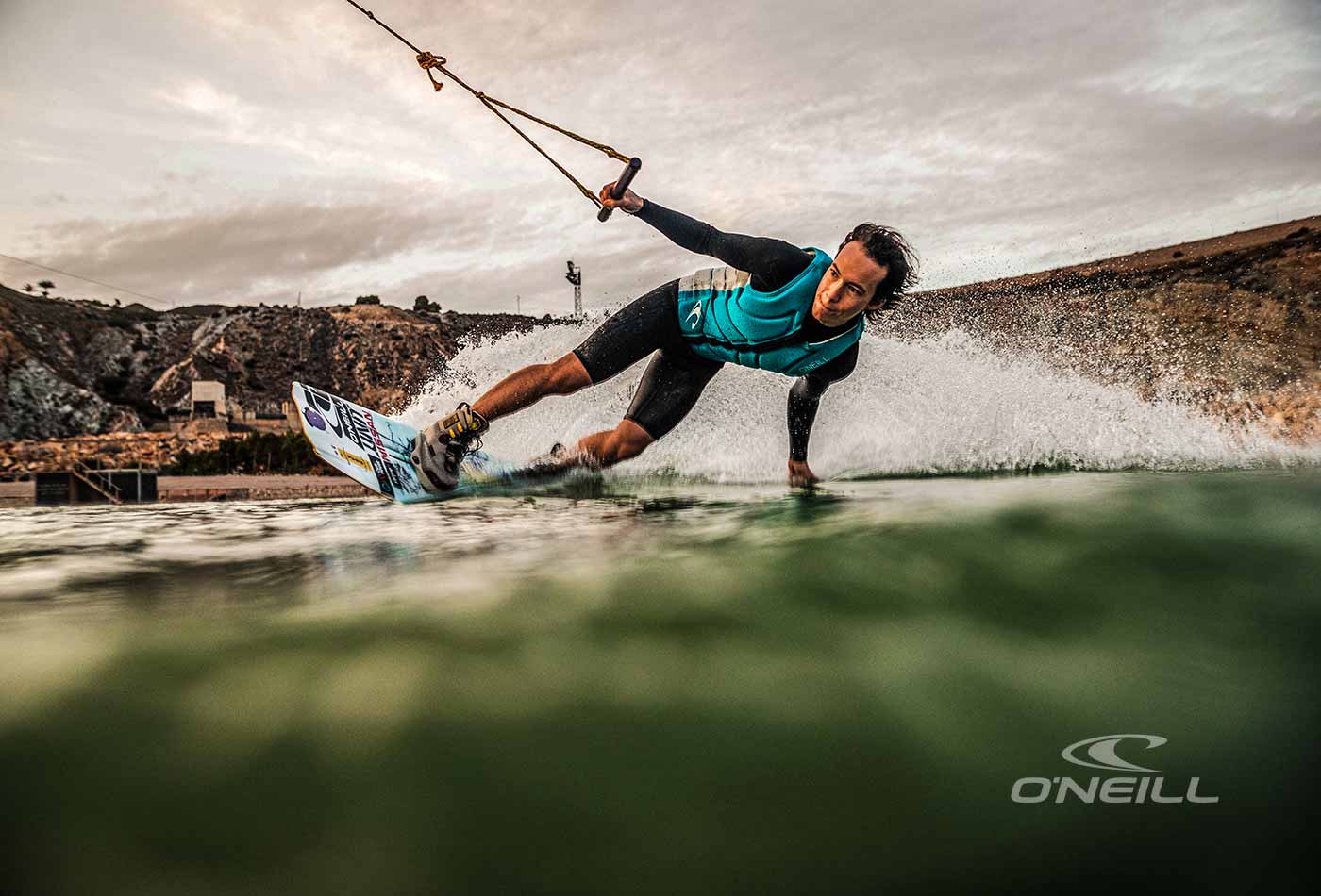 O'Neill Hammer 2mm Chest Zip L/S Spring hidrotērps – Tumši zils ar pelēku IL2