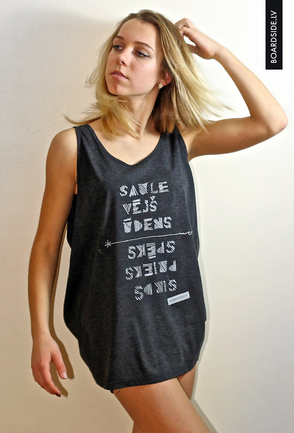 Boardside.lv Tank Top – Dark Gray