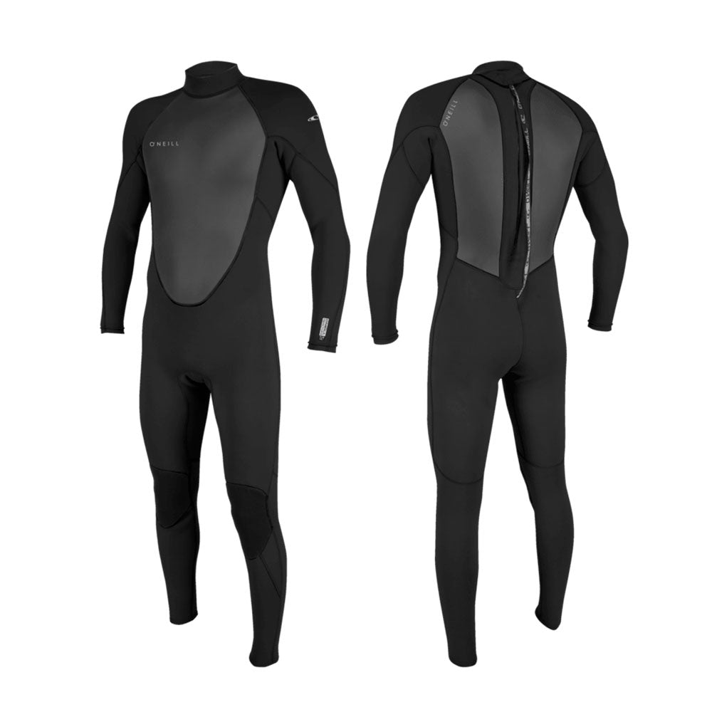 Hidrotērps O'Neill Reactor-2 3/2 Back Zip Full – Melns A00