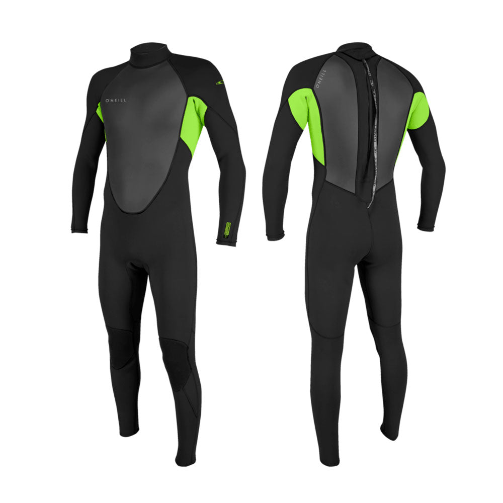 Hidrotērps O'Neill Reactor-2 3/2 Back Zip Full – Zaļa CF2