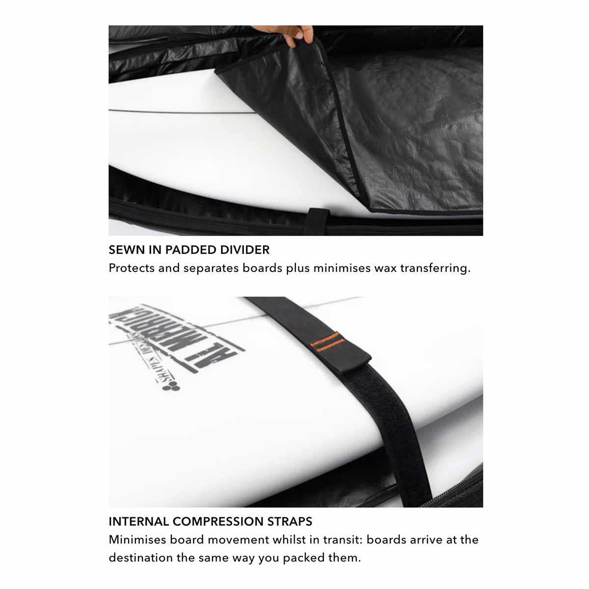 Ocean & Earth Double Coffin Hypa Fish Surfboard Travel Bag – 6’0-8’0