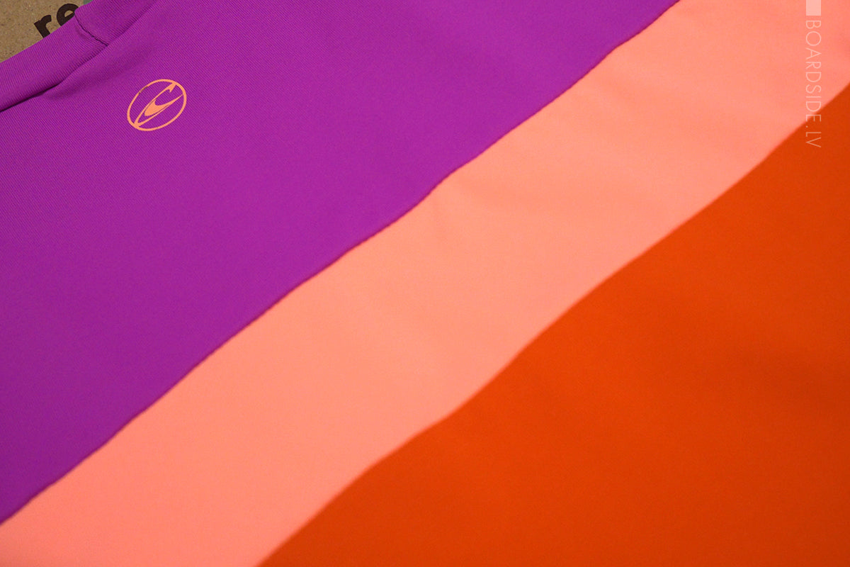 O'Neill WMS Color Block Rash Tee likras krekls – oranžs/lillā