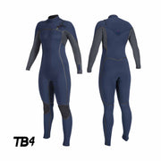 Wetsuit O'Neill WMS Hyperfreak Fire 5/4+ mm Chest Zip – Navy/Shade HR3