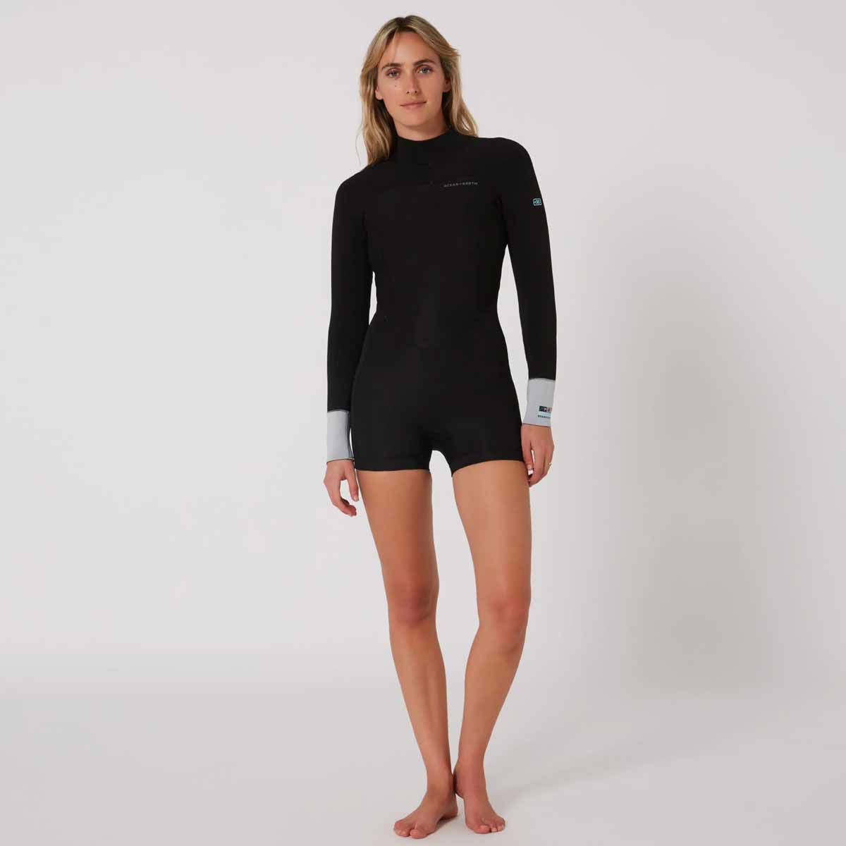 Ocean & Earth Ladies Free Flex Boyleg 2MM L/S Wetsuit – Black