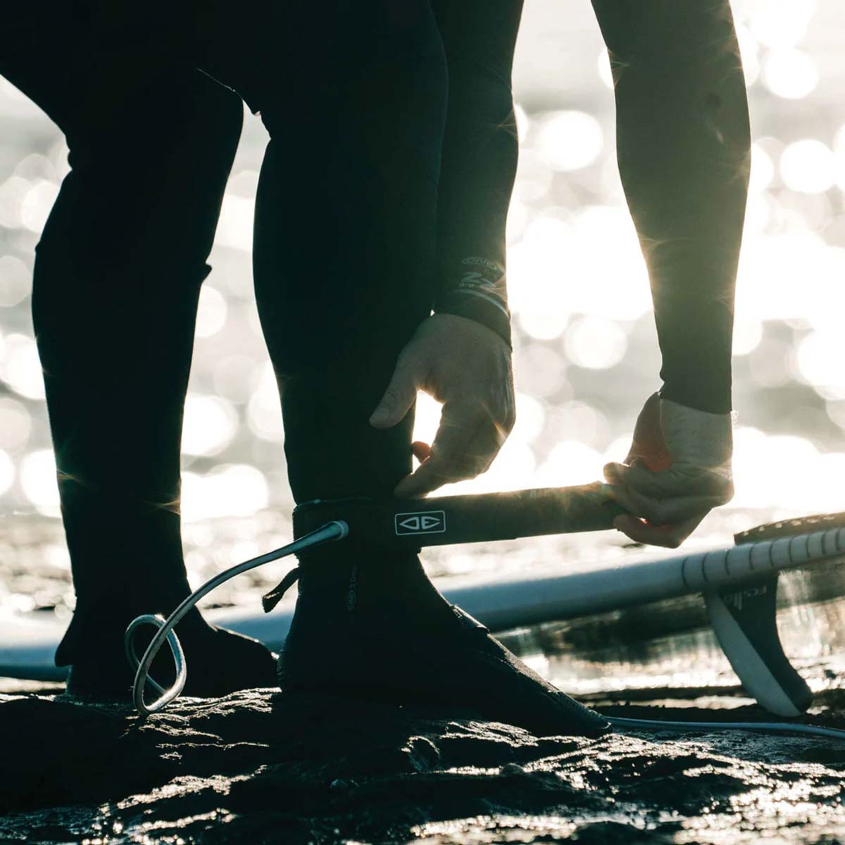 Ocean & Earth Premium One-XT 6 pēdu kājsaite – melna ar laima zaļu