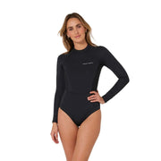 Peldkostīms sērfošanai Ocean & Earth Ladies Oceana L/S Back Zip – melns