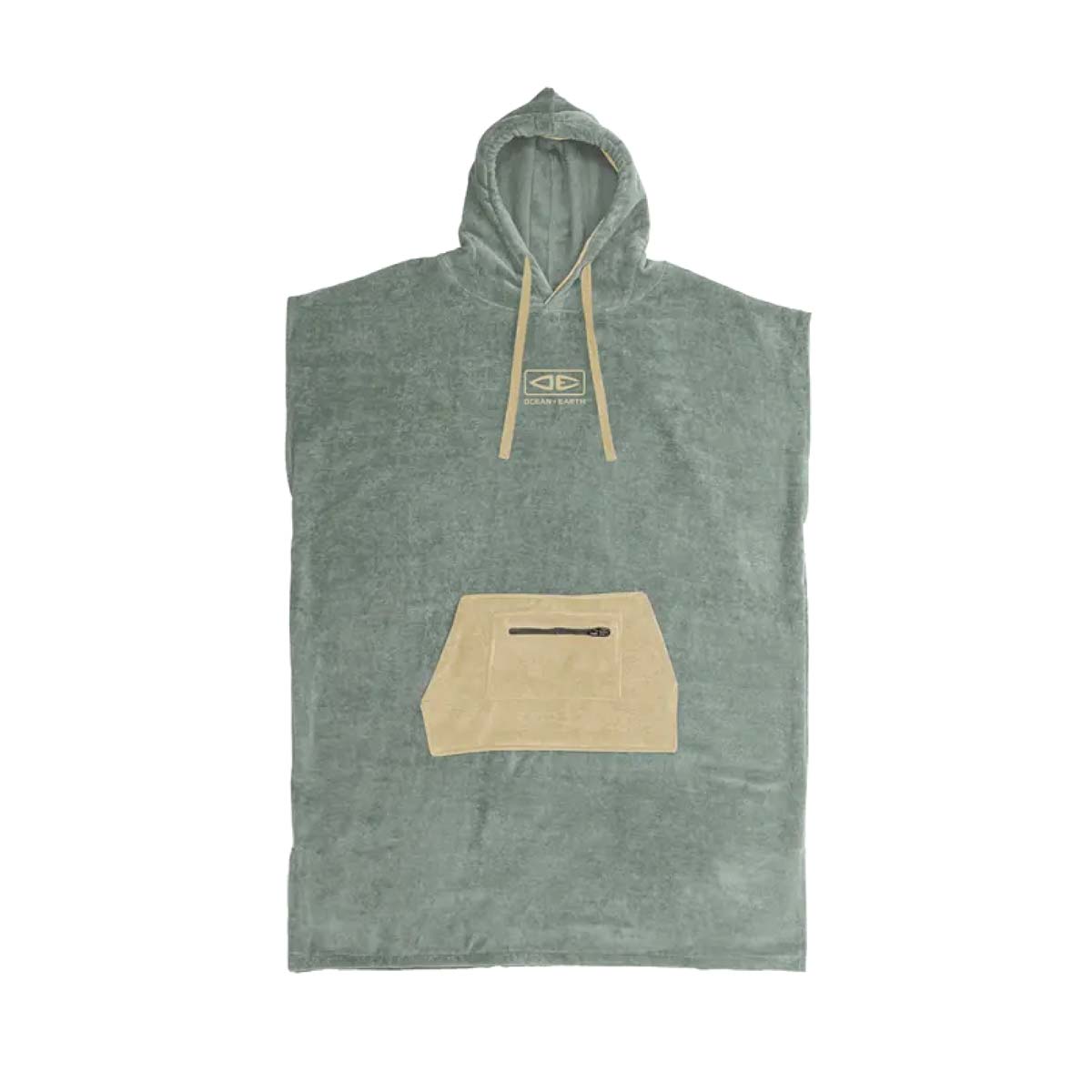 Ocean & Earth DayBreak Hooded pončo dvielis – Sage