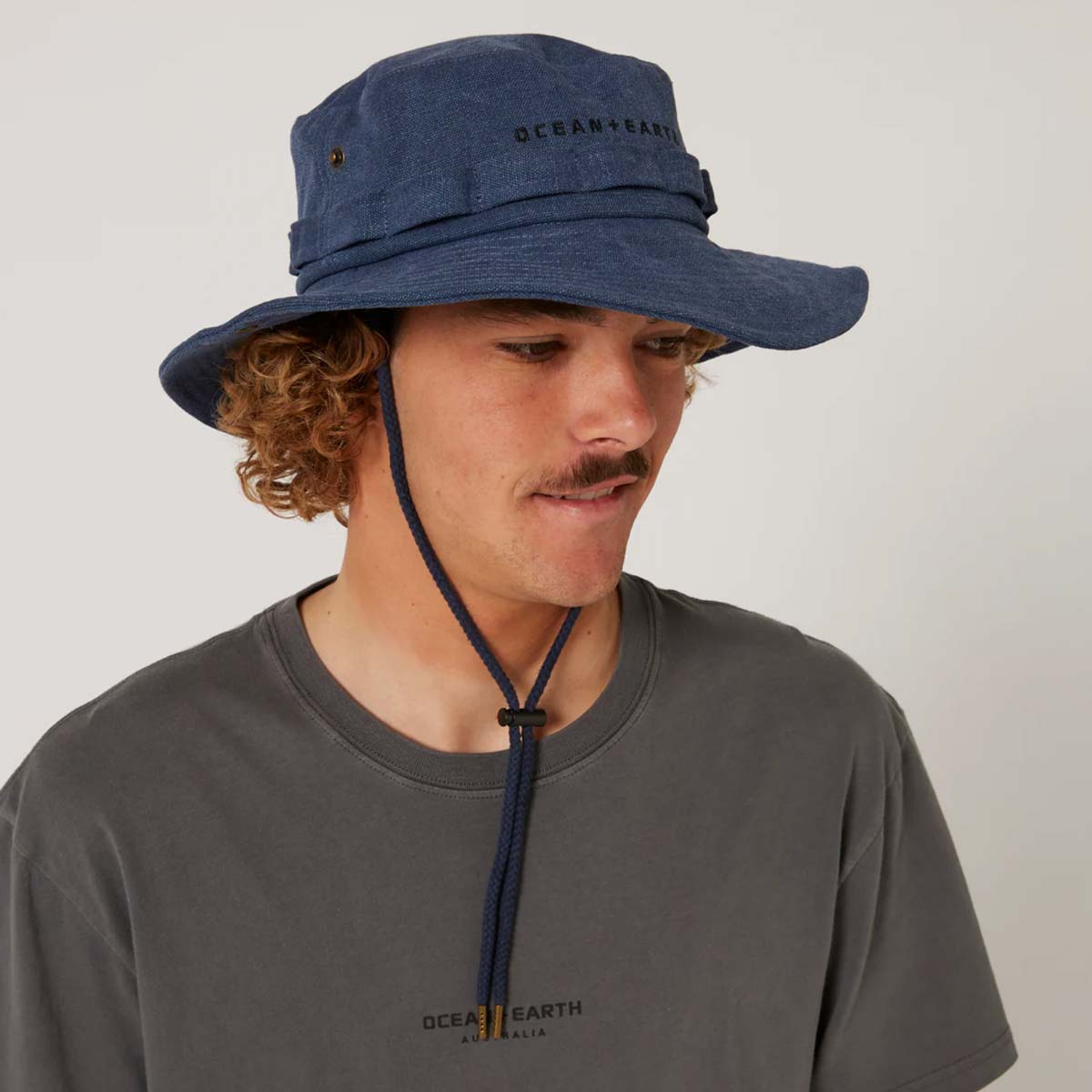 Ocean &and Earth Wide Brim cepure – Petrol zila