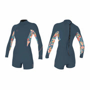O'Neill Wms Bahia 2/1 Back Zip L/S Spring Wetsuit – Copenblu/Ptdtrpcs IL5