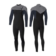 Garais hidrotērps O'Neill Epic 4/3 mm Chest Zip Full – Melns/Zils/Pelēks IP1
