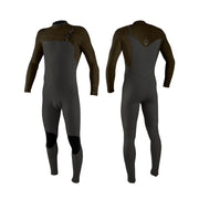 Hidrotērps O'Neill HyperFreak 4/3+ mm Chest Zip Full – Raven/Army IS1