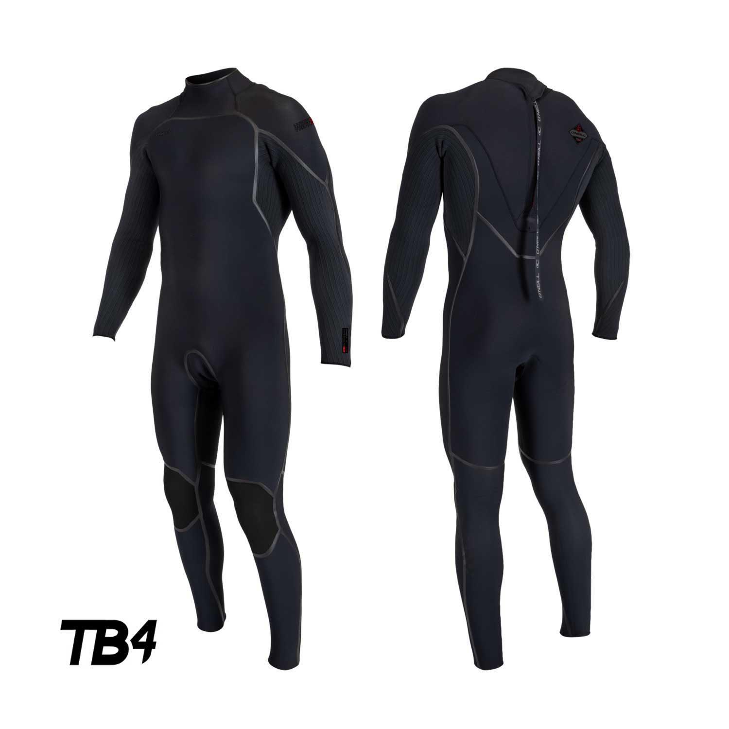 O'Neill Hyperfreak Fire 5/4+ mm Back Zip hidrotērps – Melns A00