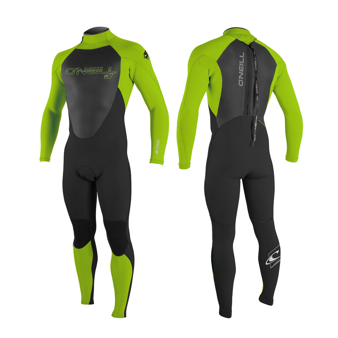 O'Neill Youth Epic full 5/4 mm wetsuit– Black/Dustyblu/Dayglo EB9