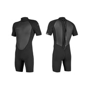 O'Neill Reactor-2 2mm Back Zip S/S Spring īsais hidrotērps – Melns A00