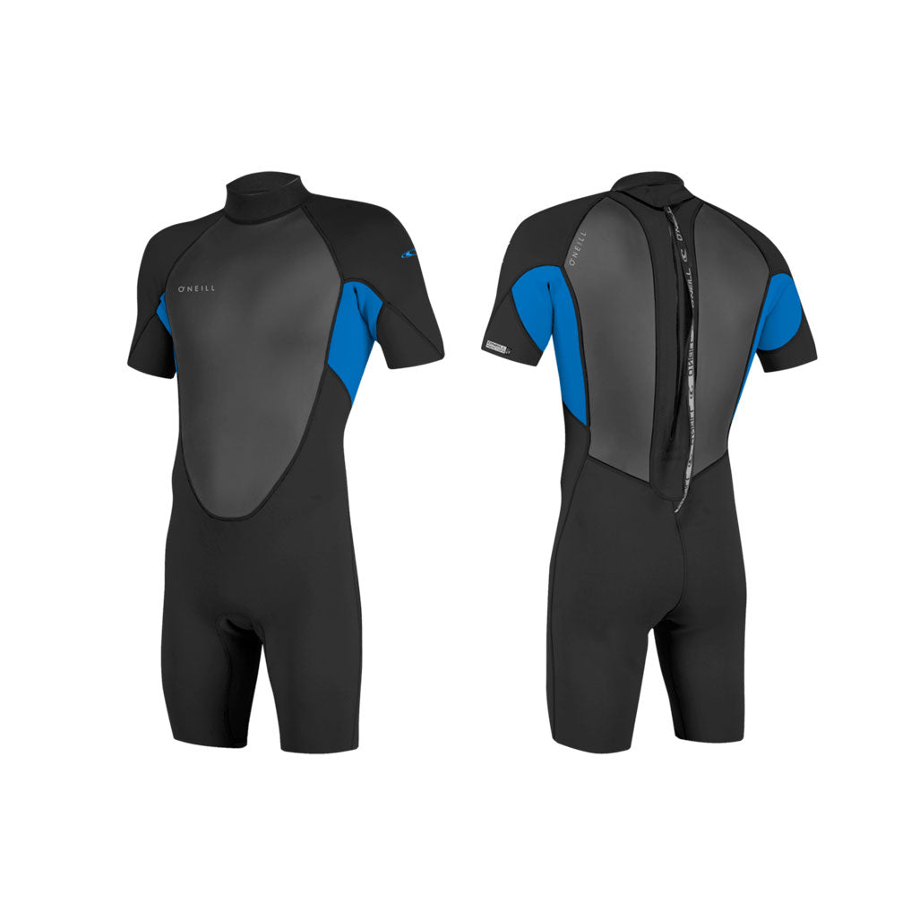 O'Neill Reactor-2 2mm Back Zip S/S Spring īsais hidrotērps – Zils EJ7