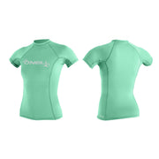 O'Neill WMS Basic Skins SS Rash Guard – Seaglass