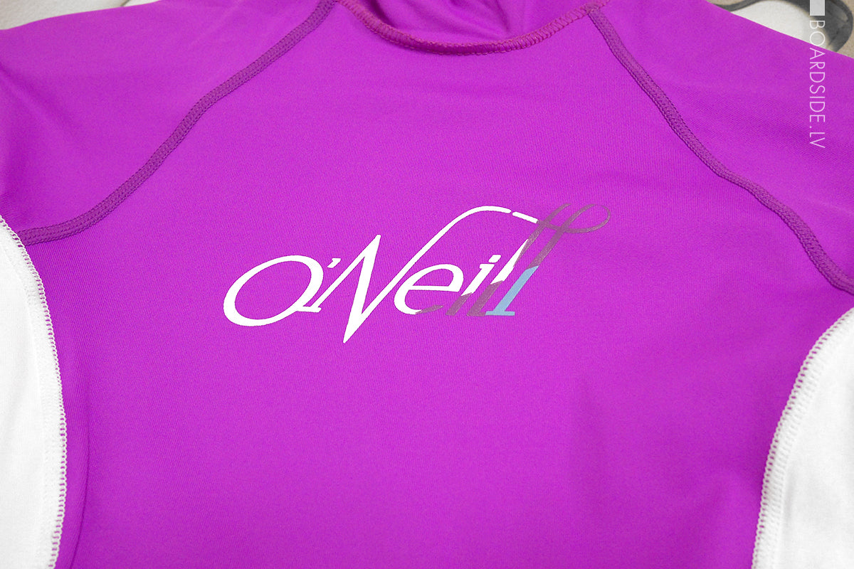 O'Neill WMS Skins SS Turtleneck likra – rozā/balts