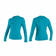 O'Neill Wms Trvlr Hybrid L/S Sun Shirt – Turquoise 037