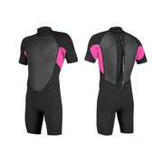Bērnu hidrotērps O'Neill Youth Reactor-2 2mm Back Zip S/S Spring – Rozā C09