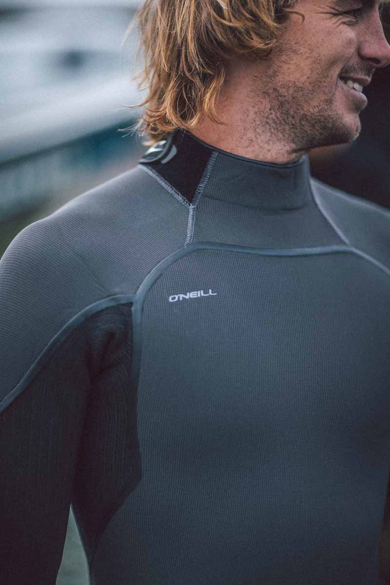 Wetsuit O'Neill Hyperfreak Fire 5/4+ mm Back Zip – Black A00
