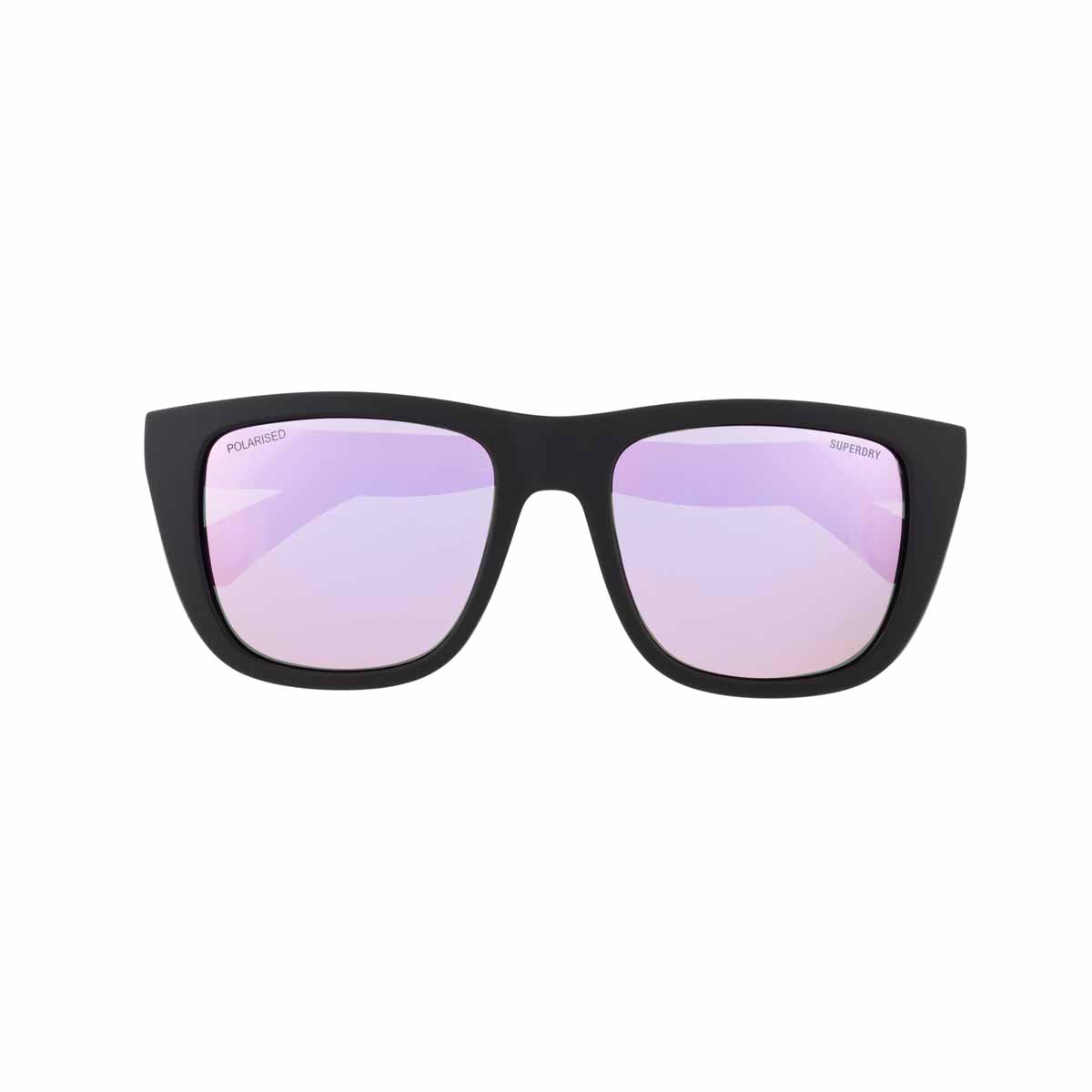 Sunglasses Superdry SDS 5010 – 104P Matte black / Pink Pink mirror