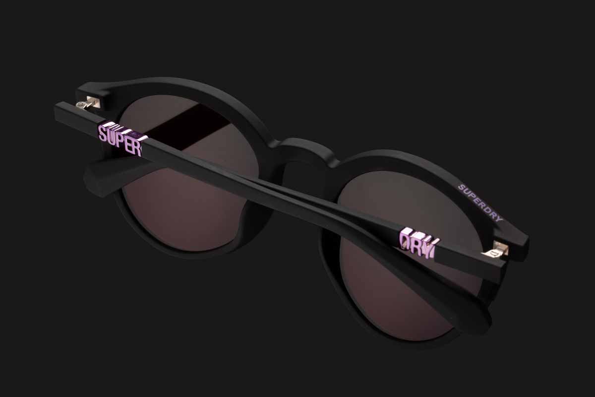 Sunglasses Superdry SDS 5025 – 104 Rubberised black / Lilac Pastel Mirror