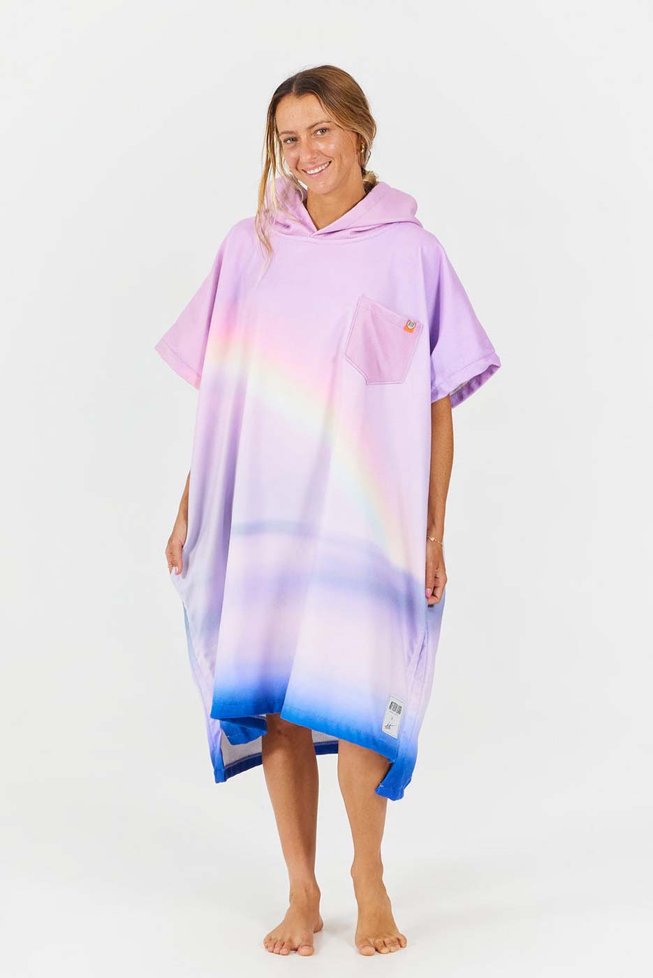 Pončo dvielis ar Tote somu After Essentials Photograph Series – Rainbow