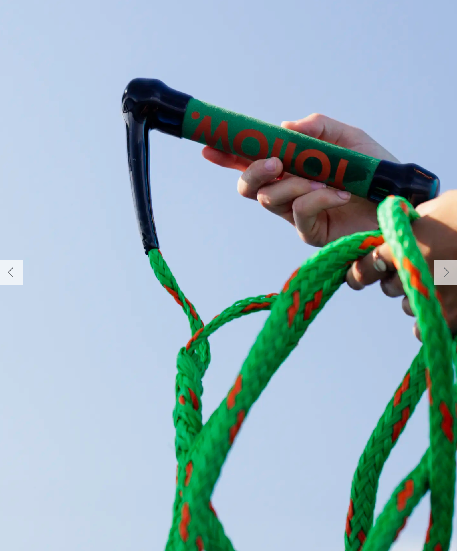 Follow Surf Package WakeSurf Handle with Rope – Olive/Orange