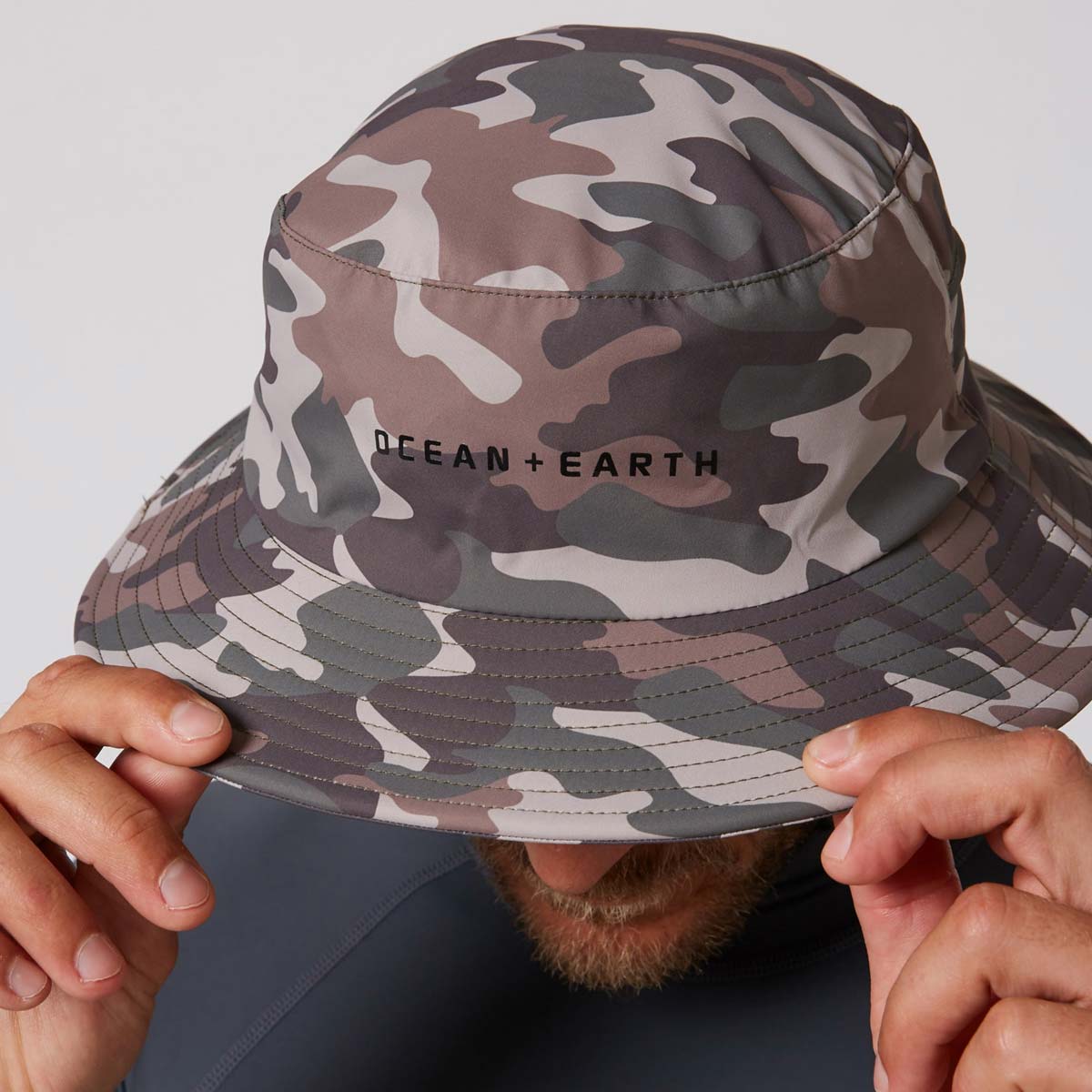 Ocean & Earth Bingin Lightweight Soft Peak Surf Hat – Camo