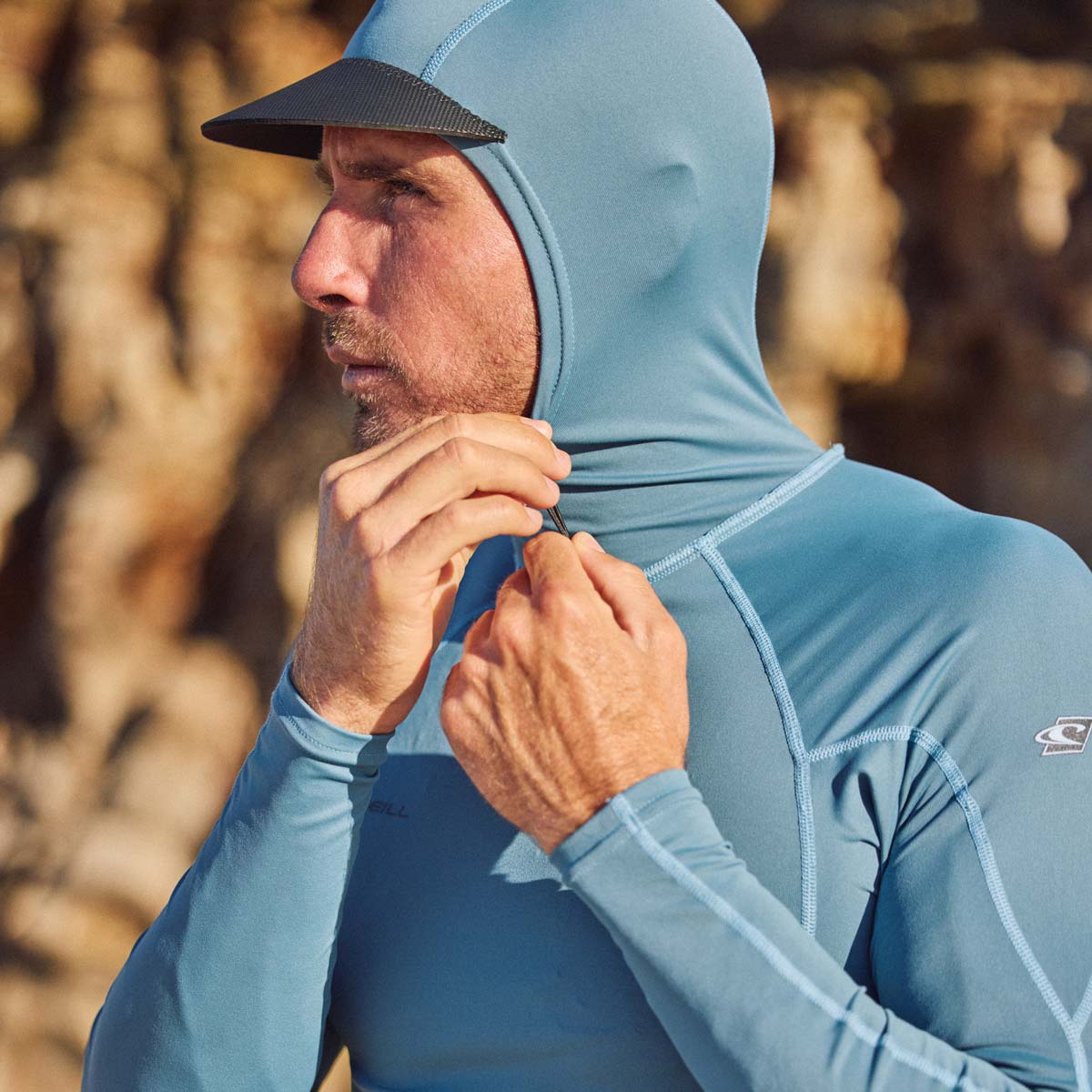 Likras krekls ar kapuci O'Neill Hyperfreak Skins L/S Rash Guard w/Hood – IR5